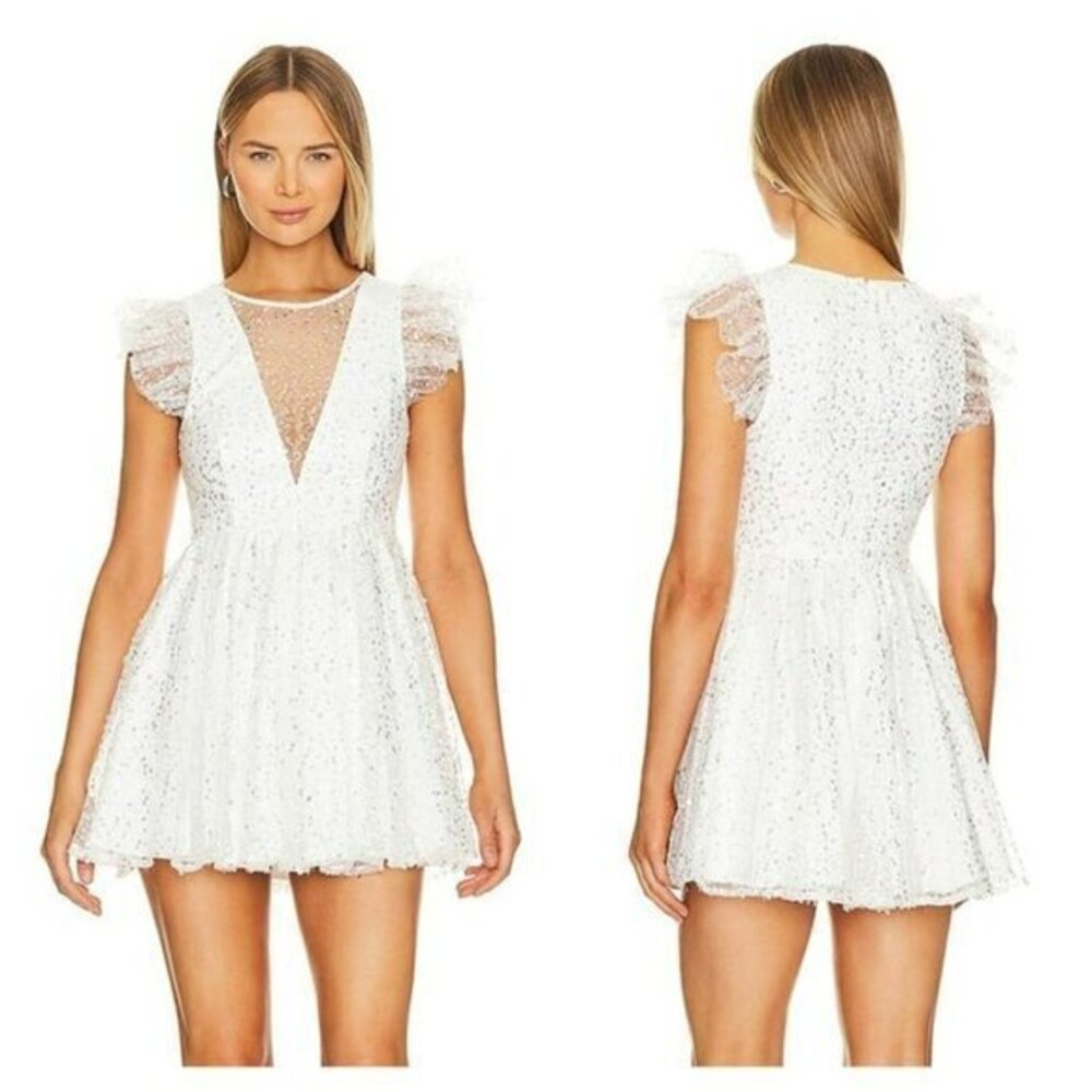 MAJORELLE Gal Mini Dress - Ivory